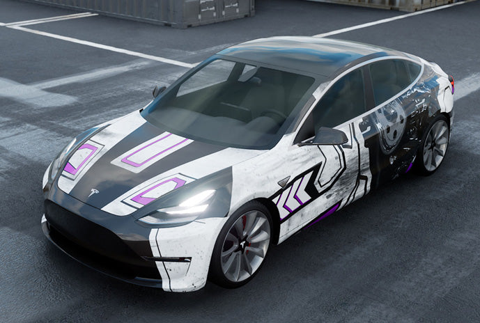 Mallcas™  Mecha Custom Printed Vinyl Wrap