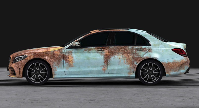 Mallcas™  Rust Custom Printed Vinyl Wrap