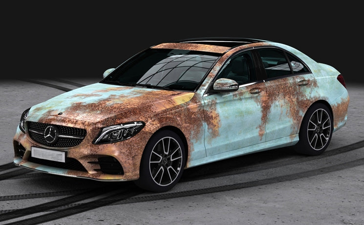 Mallcas™  Rust Custom Printed Vinyl Wrap
