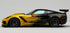 Mallcas™ Black Yellow Ink Splash Custom Printed Vinyl Wrap