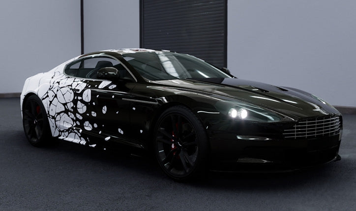 Mallcas™ Foam Crack Custom Printed Vinyl Wrap