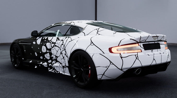 Mallcas™ Foam Crack Custom Printed Vinyl Wrap
