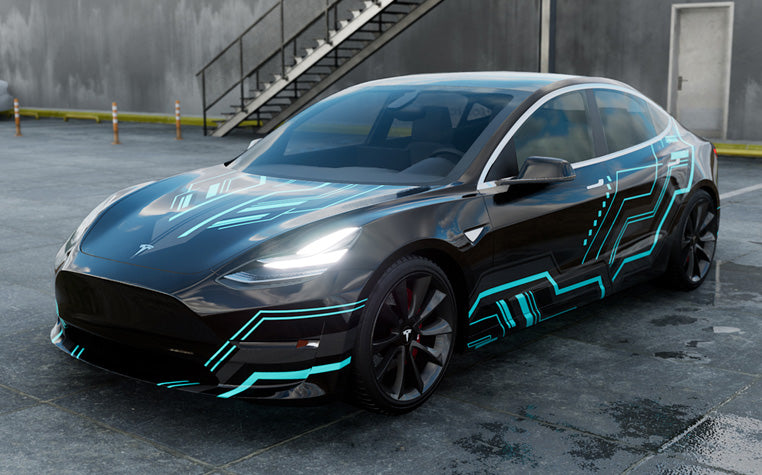 Mallcas™ Black Technology Custom Printed Vinyl Wrap