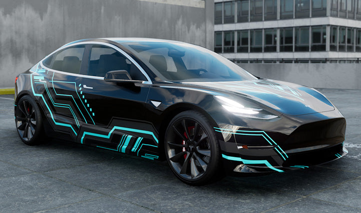 Mallcas™ Black Technology Custom Printed Vinyl Wrap