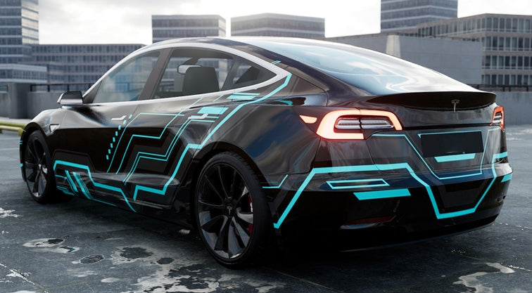 Mallcas™ Black Technology Custom Printed Vinyl Wrap