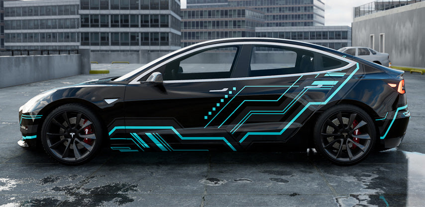 Mallcas™ Black Technology Custom Printed Vinyl Wrap
