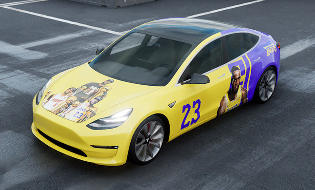 Mallcas™ LeBron Custom Printed Vinyl Wrap
