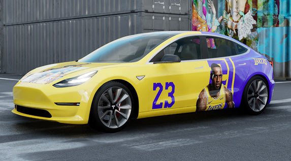 Mallcas™ LeBron Custom Printed Vinyl Wrap