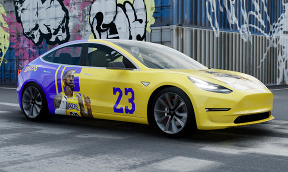 Mallcas™ LeBron Custom Printed Vinyl Wrap