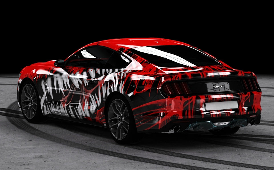Mallcas™ Venom Teeth Custom Printed Vinyl Wrap
