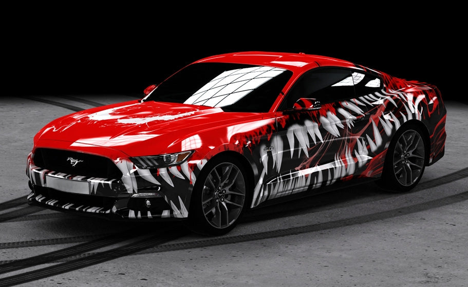 Mallcas™ Venom Teeth Custom Printed Vinyl Wrap