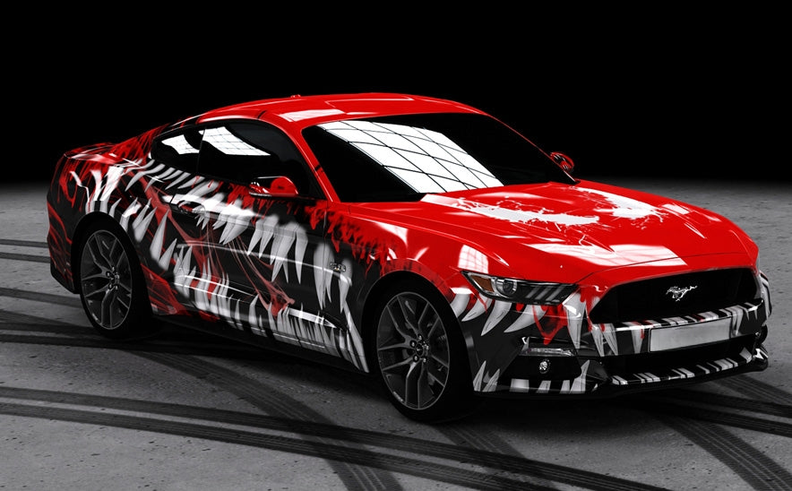 Mallcas™ Venom Teeth Custom Printed Vinyl Wrap