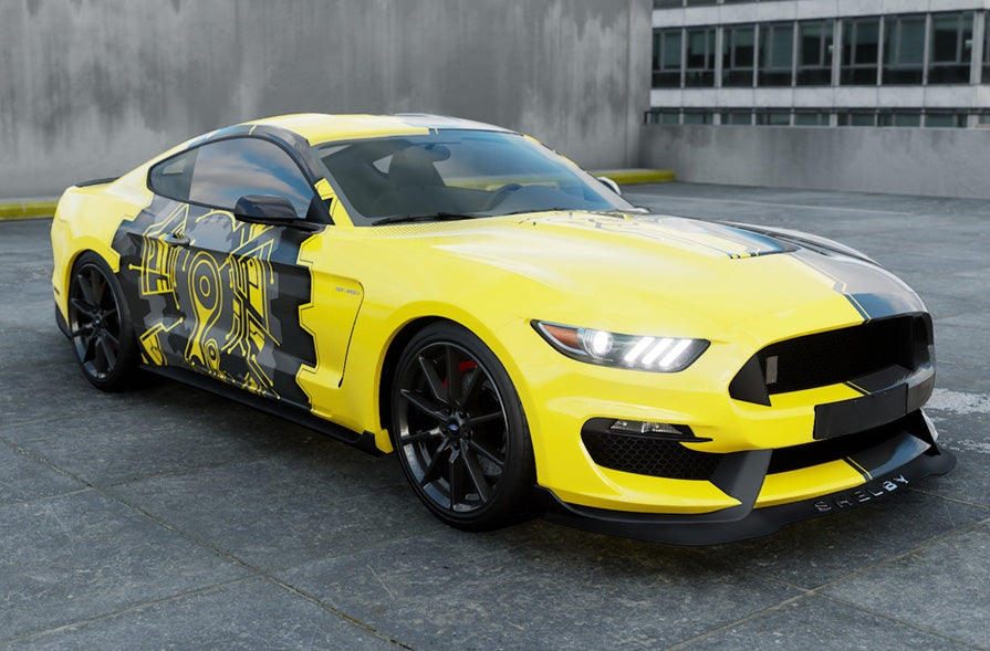 Mallcas™ Mechanical Flywheel Custom Printed Vinyl Wrap