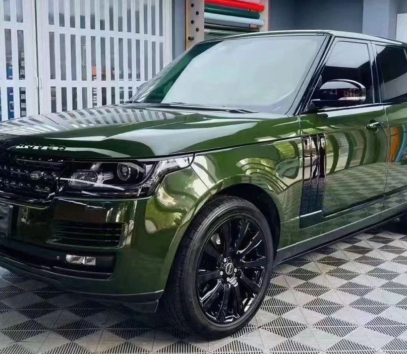 Mallcas™ Glossy Anderberg Green Vinyl Wrap (PET Liner)