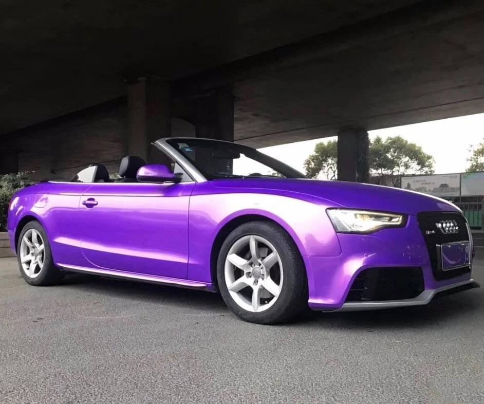Mallcas™ Glossy Magic Gold Purple Vinyl Wrap