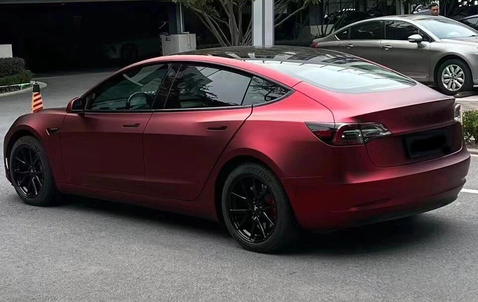 Mallcas™ Super Matte Romance Red Vinyl Wrap (PET Liner)