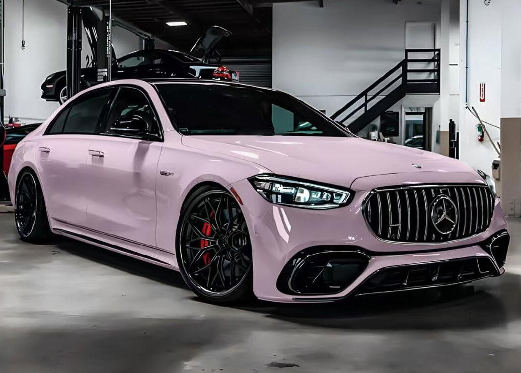 Mallcas™ Glossy Pinkish Purple Vinyl Wrap (PET Liner)