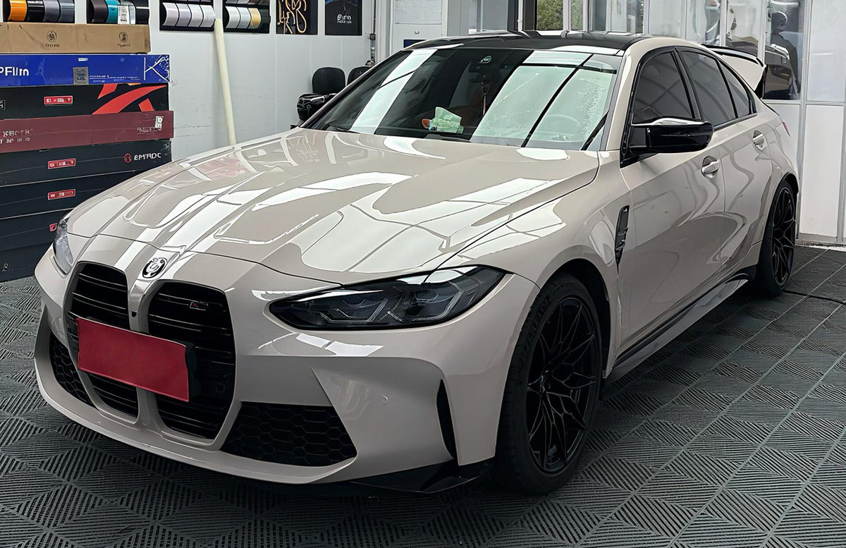 Mallcas™ Glossy Genmai Tan Vinyl Wrap (PET Liner)