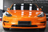 Mallcas™ Glossy Candy Metallic Neon Orange Vinyl Wrap (PET Liner)