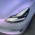 Mallcas™ Color Shift Satin Blue Purple Vinyl Wrap (PET Liner)