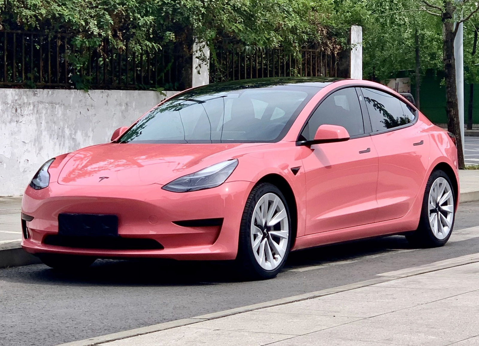 Mallcas™ Glossy Morganite Red Vinyl Wrap (PET Liner)