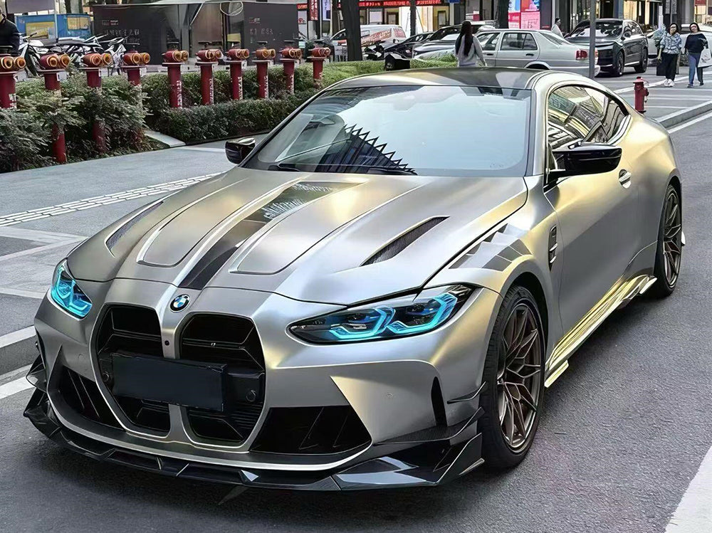 Mallcas™ Matte Technology Silver Gold Vinyl Wrap (PET Liner)