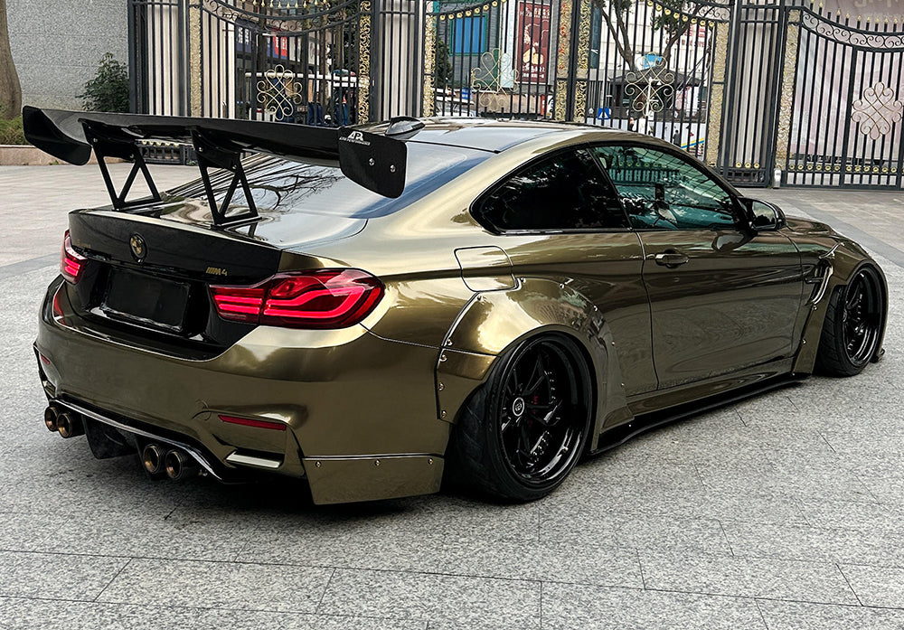 Mallcas™ Glossy Metallic Golden Bronze Vinyl Wrap (PET Liner)