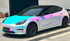 Mallcas™ Matte Rainbow Chrome White Vinyl Wrap (PET Liner)