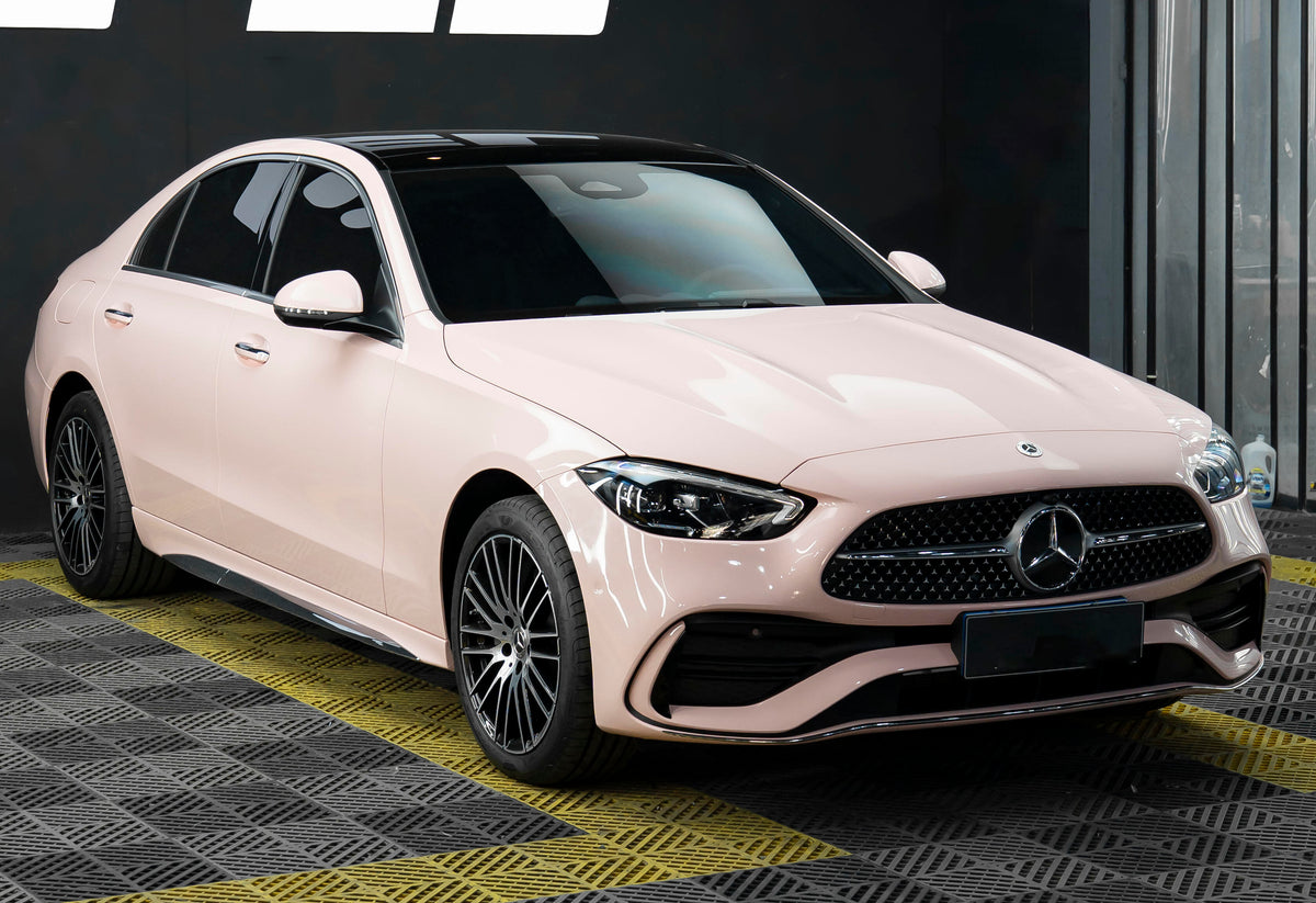 Mallcas™ Glossy Vanilla Almond Vinyl Wrap (PET Liner)