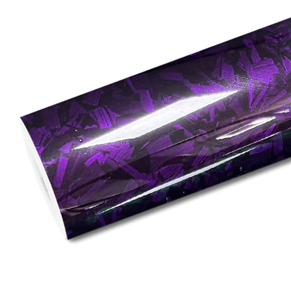 Mallcas™ Glossy Forging Carbon Purple Vinyl Wrap (PET Liner)