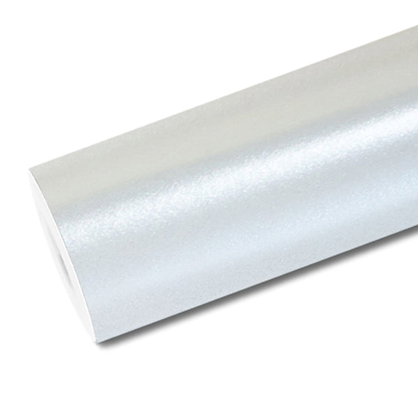 Mallcas™ Matte Pure Metal White Vinyl Wrap (PET Liner)