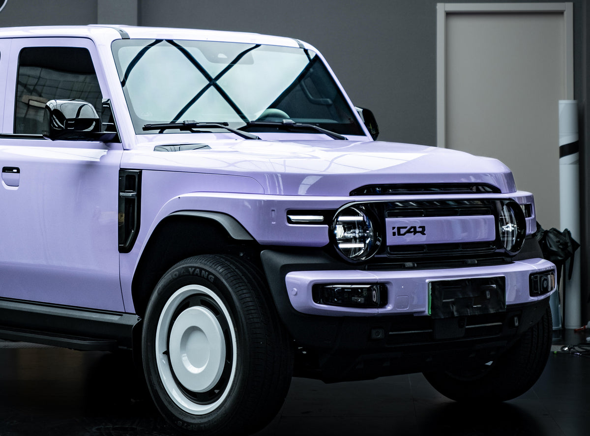 Mallcas™ Glossy Light Purple Vinyl Wrap (PET Liner)