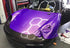 Mallcas™ Glossy Candy Metallic Neon Purple Vinyl Wrap (PET Liner)