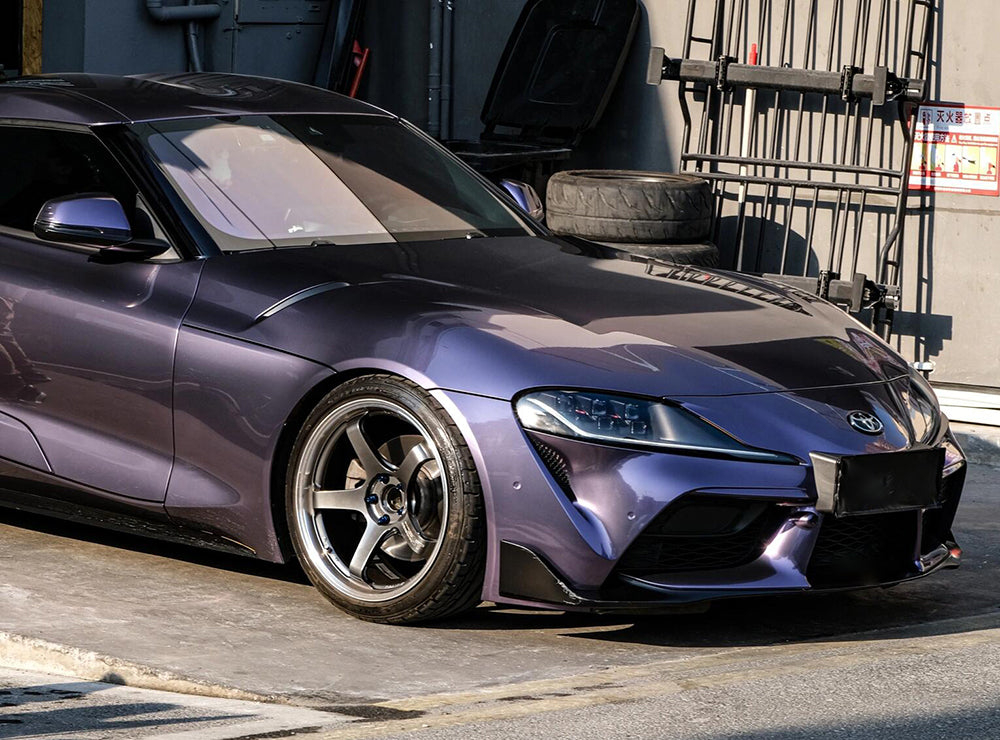 Mallcas™ Glossy Metallic Posemary Purple Vinyl Wrap (PET Liner)