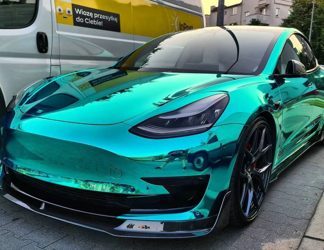 Mallcas™ Mirror Chrome Tiffany Vinyl Wrap (PET Liner)