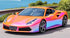 Mallcas™ Glossy Rainbow Chrome Red Vinyl Wrap (PET Liner)