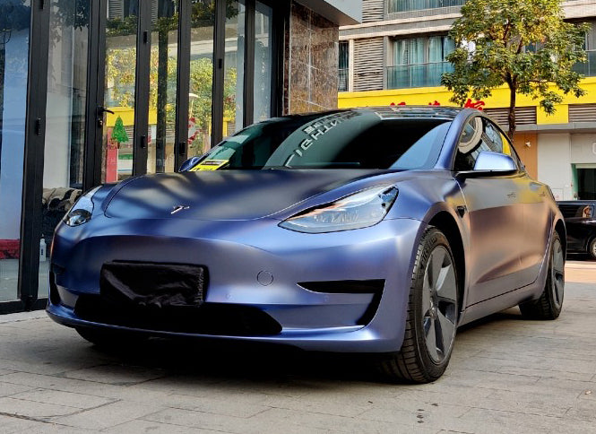 Mallcas™ Matte Metal Midnight Blue Vinyl Wrap