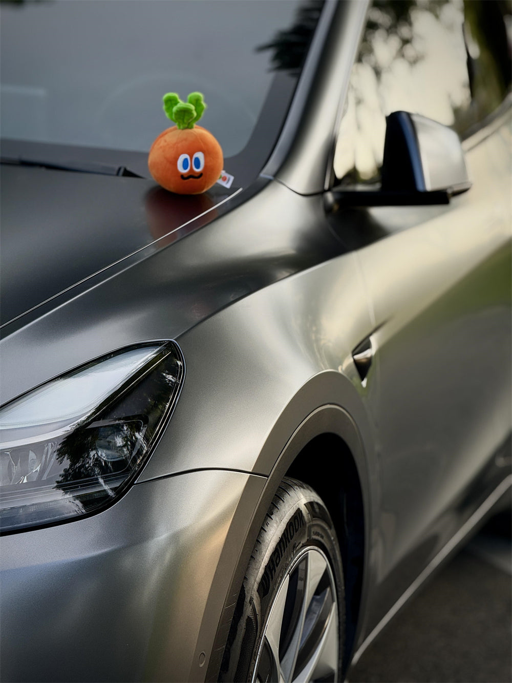 Mallcas™ Matte Pure Metal Valcanic Grey Vinyl Wrap (PET Liner)