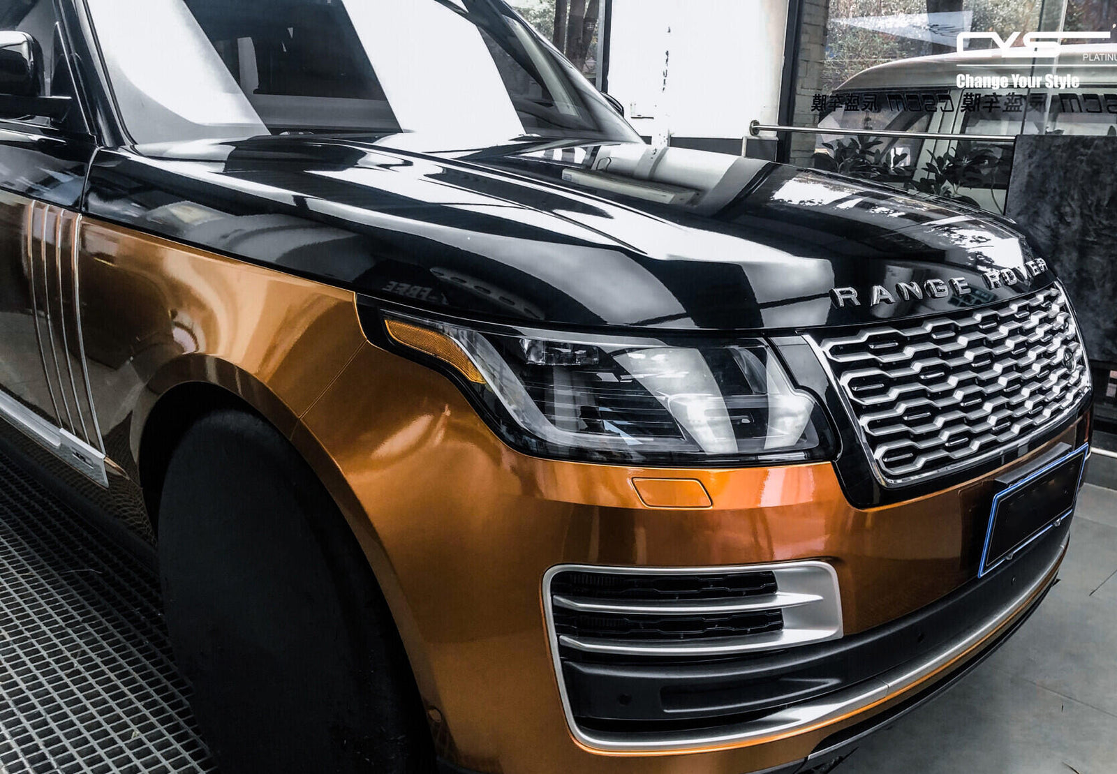 Mallcas™ Glossy Metal Liquid Bronze Vinyl Wrap (PET Liner)