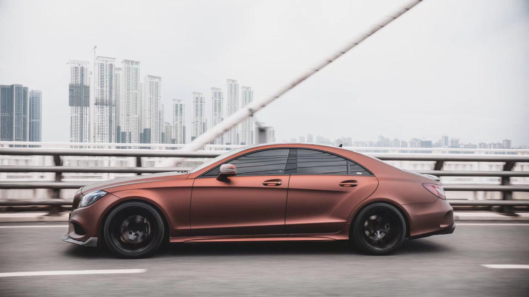 Mallcas™ Ultimate Flat Coffee Brown Vinyl Wrap (PET Liner)