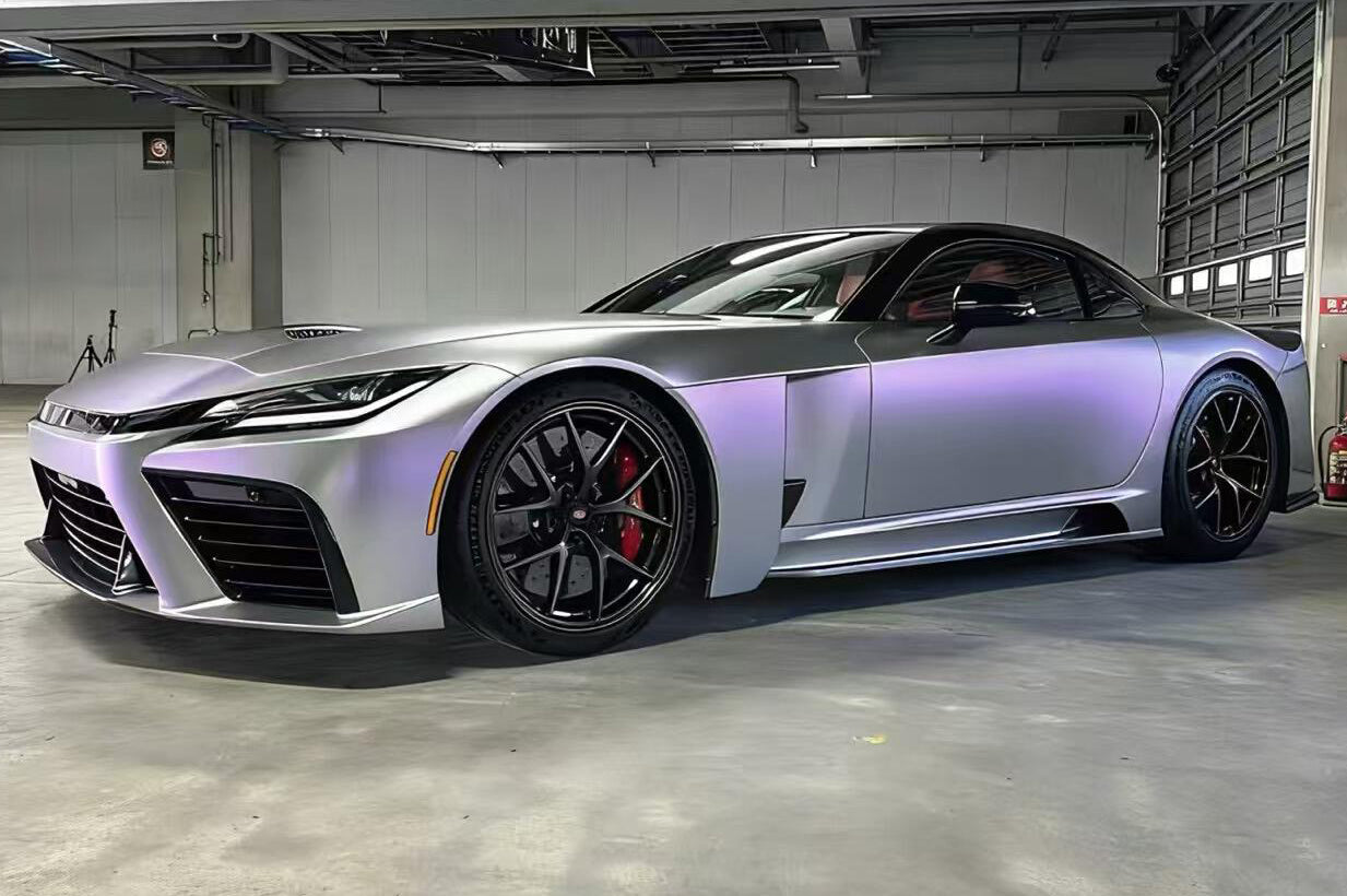 Mallcas™ Matte Technology Silver Purple Vinyl Wrap (PET Liner)