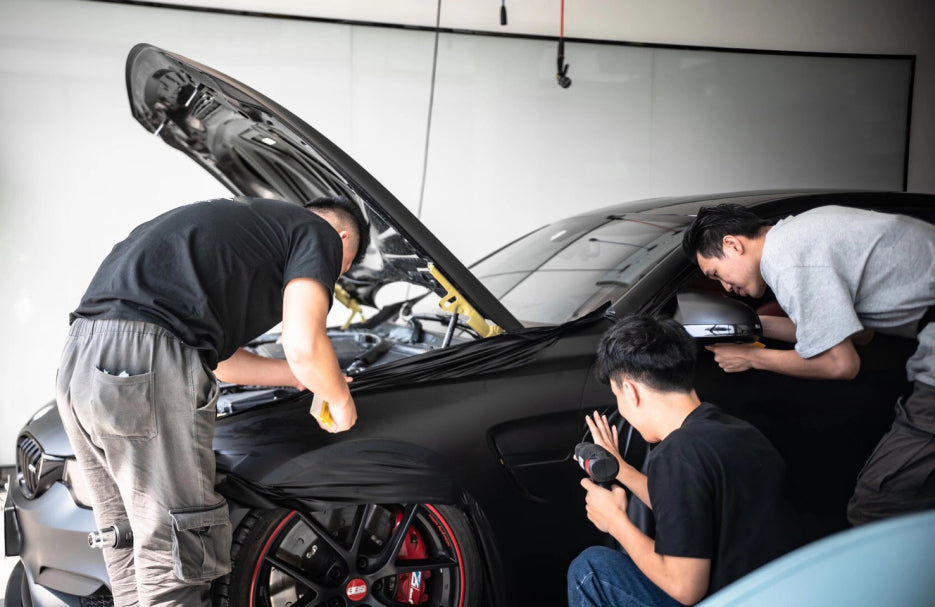 Mallcas™ Super Matte Black Vinyl Wrap (PET Liner)