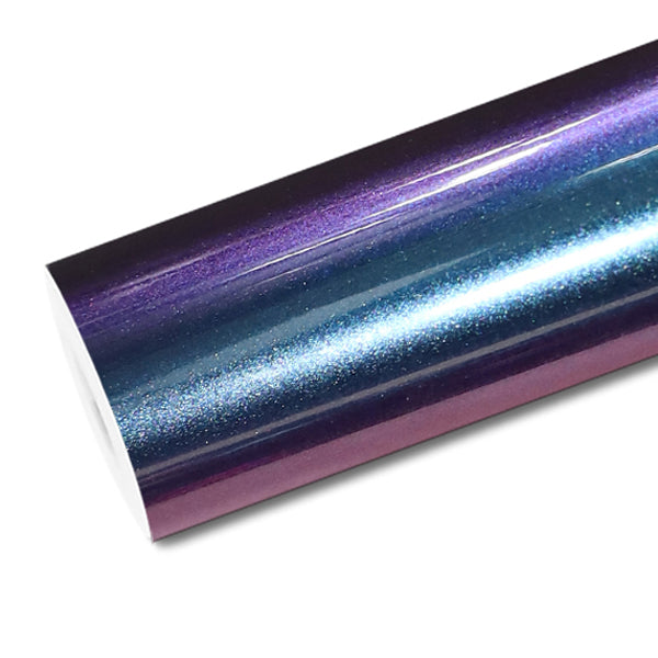 Mallcas™ Glossy Magic Spectral Blue Vinyl Wrap (PET Liner)