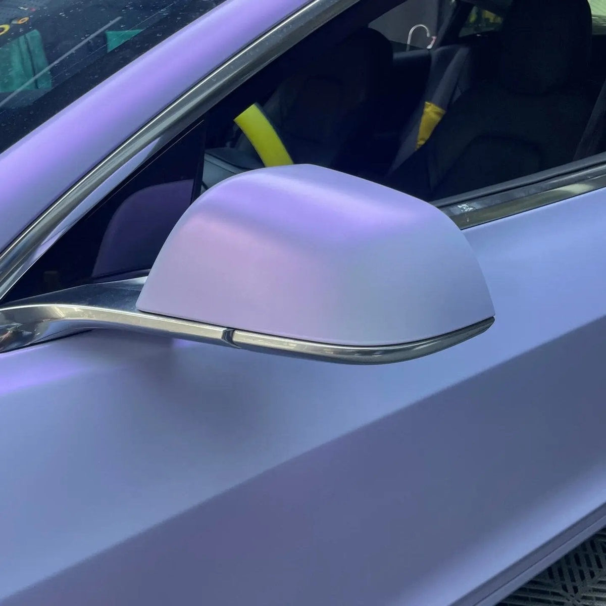 Mallcas™ Color Shift Satin Blue Purple Vinyl Wrap (PET Liner)