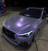 Mallcas™ Color Shift Satin Gray Purple Vinyl Wrap (PET Liner)