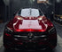 Mallcas™ Glossy Liquid Metallic Dragon Blood Red Vinyl Wrap (PET Liner)