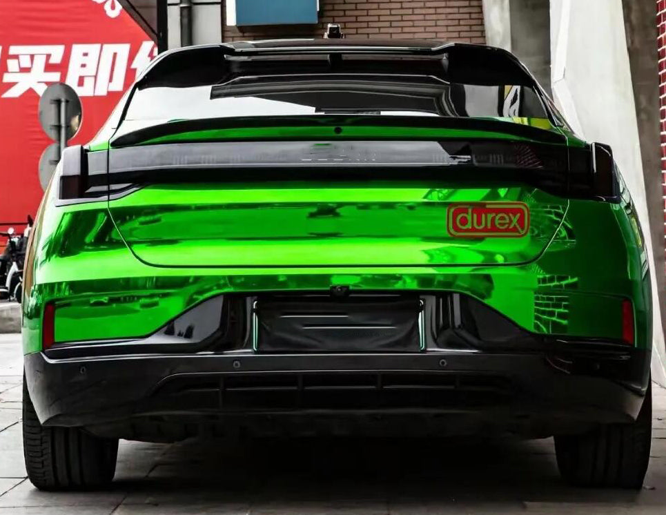 Mallcas™ Mirror Chrome Green Vinyl Wrap (PET Liner)