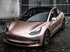 Mallcas™ Matte Pure Metal Rose Gold Vinyl Wrap (PET Liner)