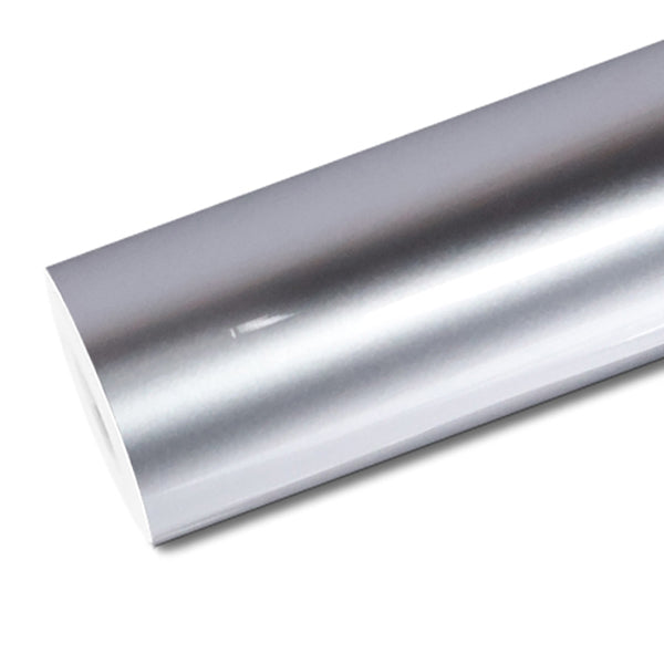 Mallcas™ Glossy Liquid Star Silver Vinyl Wrap (PET Liner)