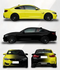 Mallcas™ Fade Black to Yellow Custom Printed Vinyl Wrap